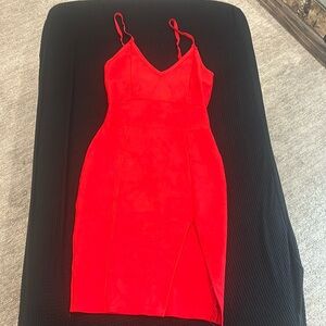 Medium red bandage dress